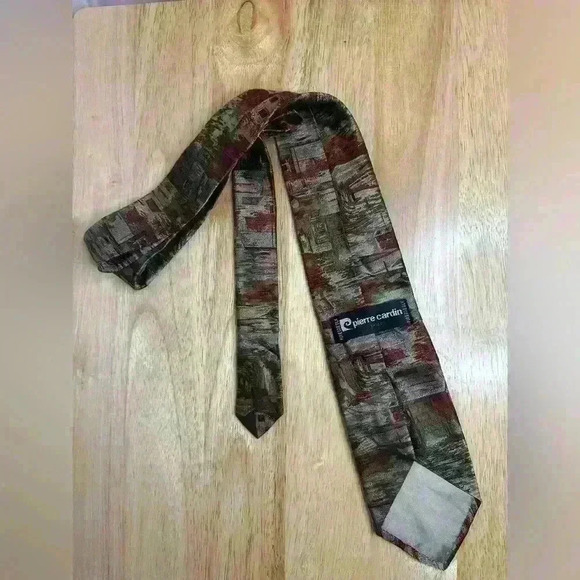 Pierre Cardin‎ Paris Pure Soie Silk Mens Tie - Picture 5 of 9